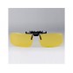 208 Plastic Lens Frameless Clip On Reading Glasses (Transparent Yellow) M.