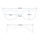 BASTO 3023 Unisex Safety Anti-fog Glasses (Transparent) M.