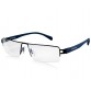 ANSTON P9034 Unisex Stylish Half-rim Glasses (Dark Blue) M.