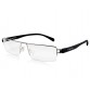 ANSTON P9034 Unisex Stylish Half-rim Glasses (Dark Gray) M.