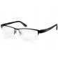 ANSTON P9035 Unisex Stylish Half-rim Glasses (Black) M.