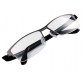 ANSTON P9035 Unisex Stylish Half-rim Glasses (Dark Gray) M.