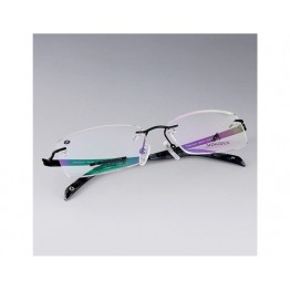 Rimless Titanium Alloy IP Electroplated Frame (Silver) M.