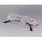 +3.50 Foldable Cupronickel Frame Glass Lens Presbyopic Glasses (Silver) M.