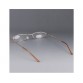 +4.00 Nickel Silver Frame Resin Lens Presbyopic Glasses with Metal Case M.