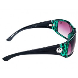 OREKA 2087 Unisex Sport Sunglasses with Plastic Frame & Lens (Green & Black) M.