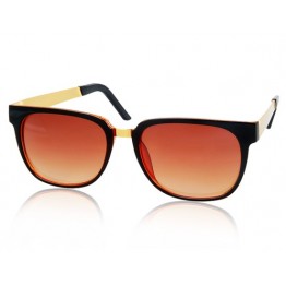 Women's Plastic Frame & Lens Stylish Glasses Sunglasses (Brown) M.